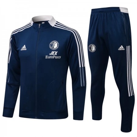 Feyenoord Rotterdam Trainingsjack Pak 2021-22 Blauwe Feyenoord Rotterdam Trainingsjack Pak 2021-22 Blauwe